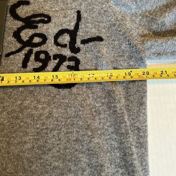 ED HARDY L Hooded Wool Blend Zip Knit Sweater Cardigan DEATH BEFORE DISH… - Picture 6 of 10